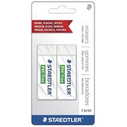 STAEDTLER Staedtler 2004275 2.5 x 1 x 0.5 in. PVC-Free Erasers; White - Pack of 2 2004275